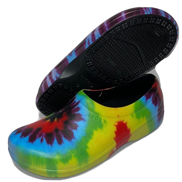 Men Crocs On the Clock Graphic Work Slip-On Colorful 205383-90H Size 11 main image 11